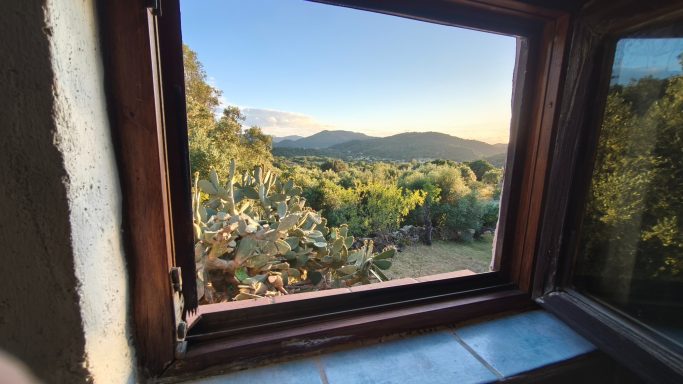 Blick aus dem Badfenster